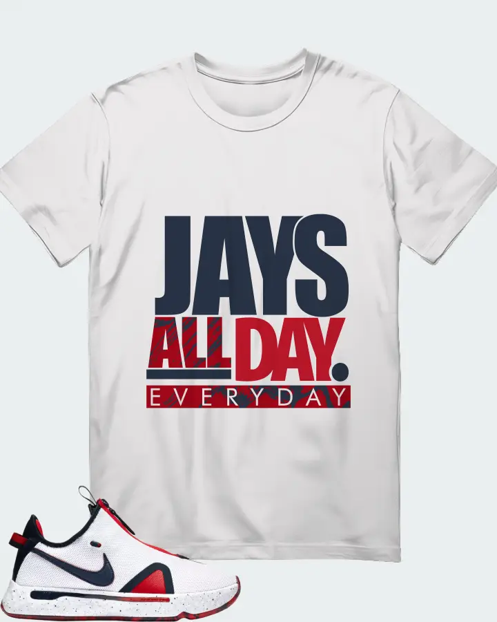 Nike PG 4 Sneaker Matching White Gildan T-Shirt - Jays All Day