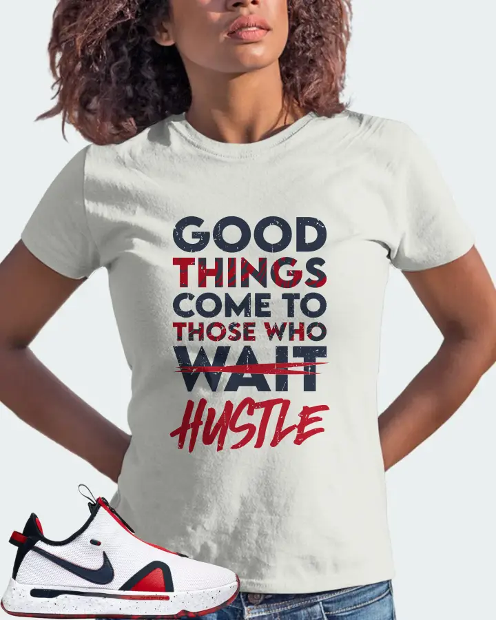 Nike PG 4 Sneaker Matching Ash T-Shirt (Good Things Come) - View 3