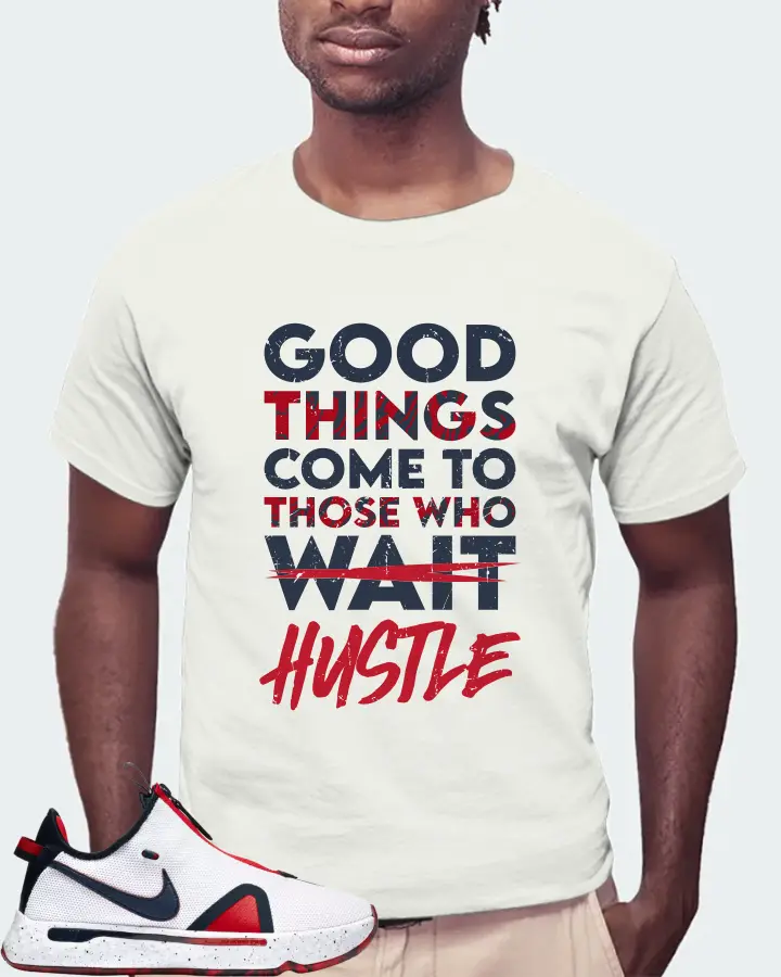 Nike PG 4 Sneaker Matching Ash T-Shirt (Good Things Come) - View 4