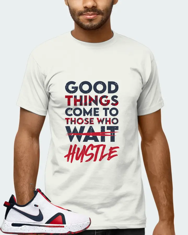 Nike PG 4 Sneaker Matching Ash T-Shirt (Good Things Come) - View 6