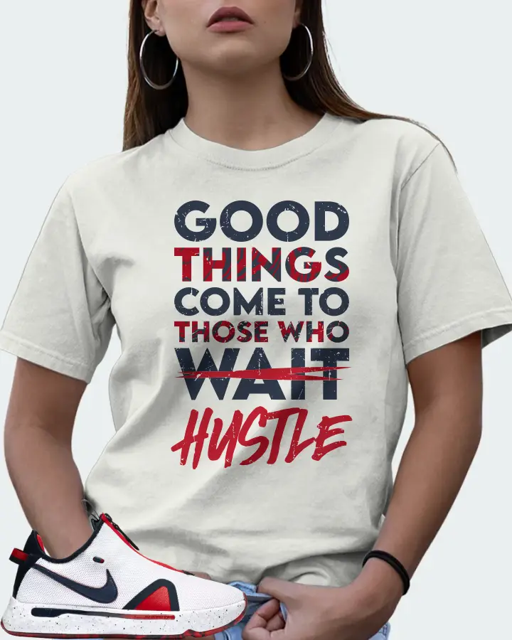 Nike PG 4 Sneaker Matching Ash T-Shirt (Good Things Come) - View 7