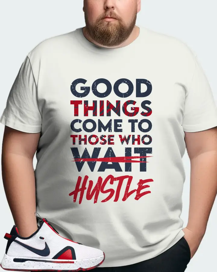 Nike PG 4 Sneaker Matching Ash T-Shirt (Good Things Come) - View 8