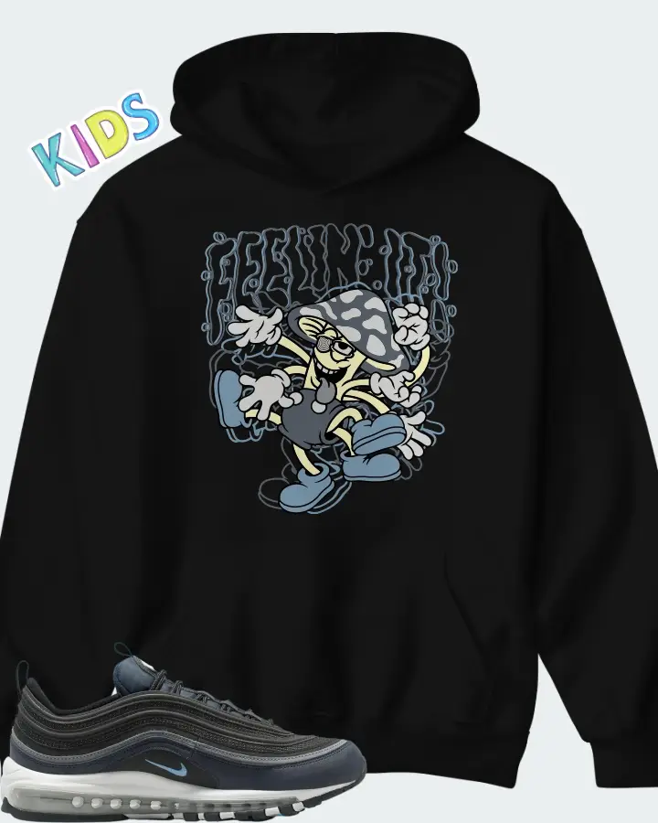 Nike Air Max 97 Navy University Blue Matching Kid's Hoodie