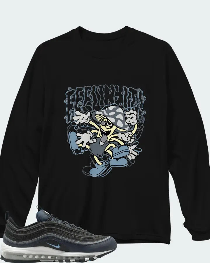 Nike Air Max 97 Navy University Blue Matching Long Sleeve T-Shirt