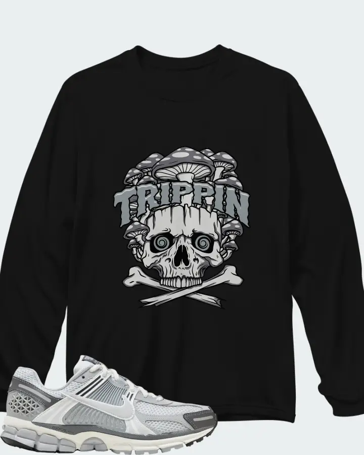 Nike Zoom Vomero 5 Wolf Grey Matching Long Sleeve T-Shirt