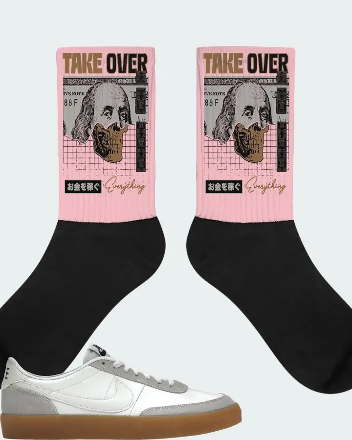 Nike Killshot 2 Sneaker Matching Pink Socks - Take Over