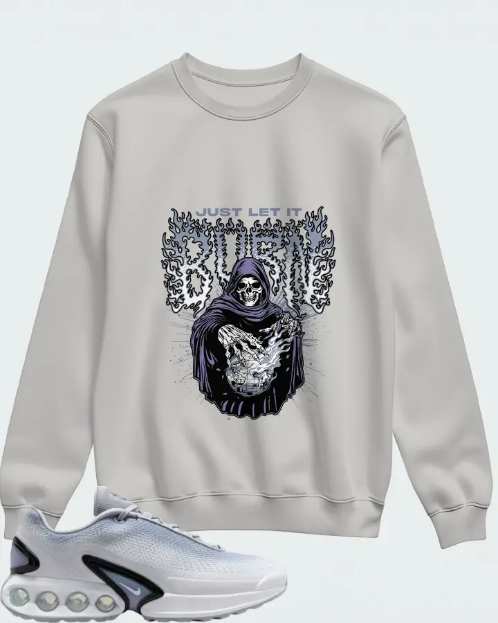 Nike Wmns Air Max DN Premium Wolf Grey Pure Platinum Matching Sweatshirt