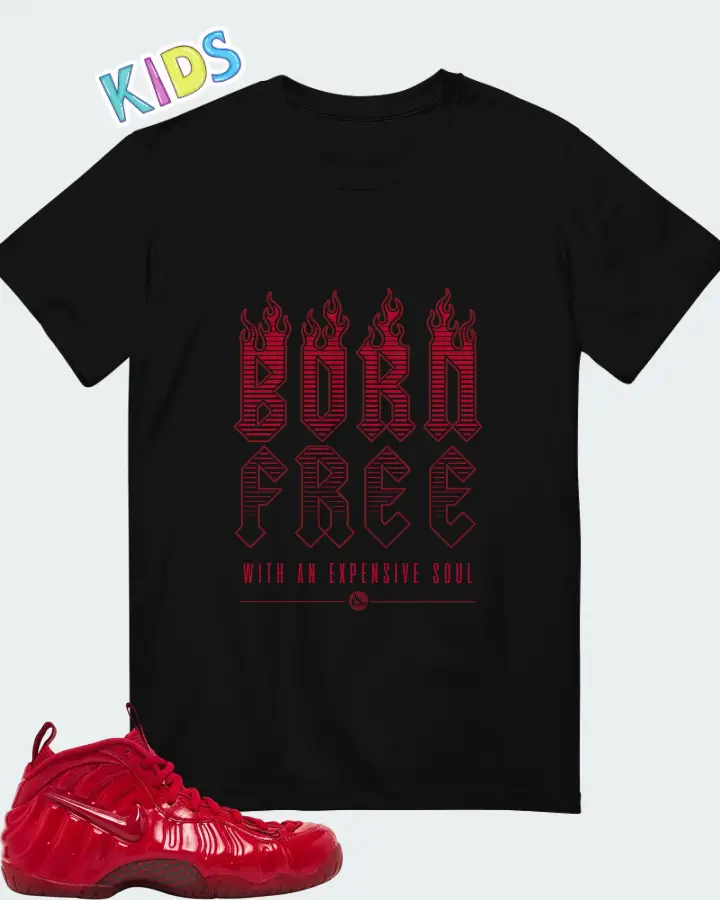 Nike Air Foamposite Pro Gym Red 2026 Matching Kid's T-Shirt