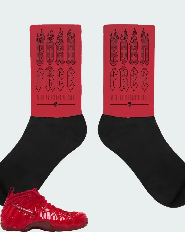 Nike Air Foamposite Pro Gym Red 2026 Matching Socks