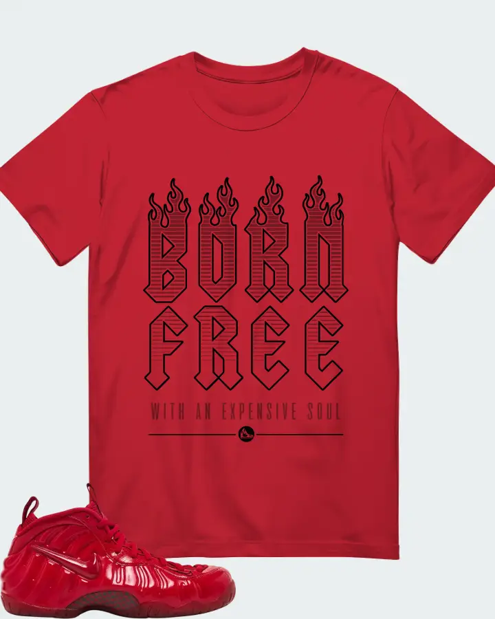 Nike Air Foamposite Pro Gym Red 2026 Matching T-Shirt
