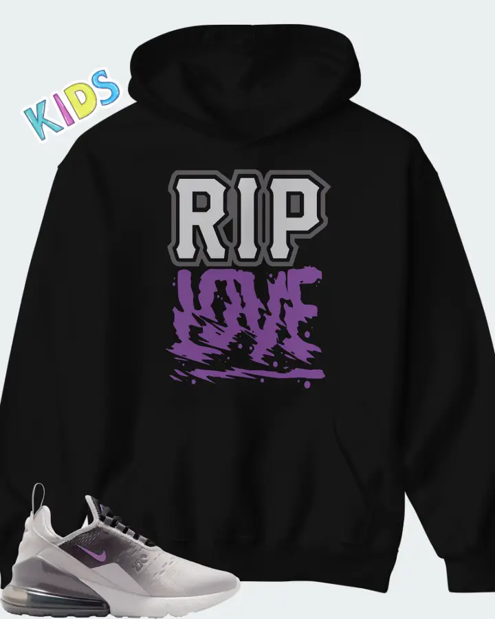 Nike Air Max 270 Photon Dust Bright Violet Matching Kid's Hoodie