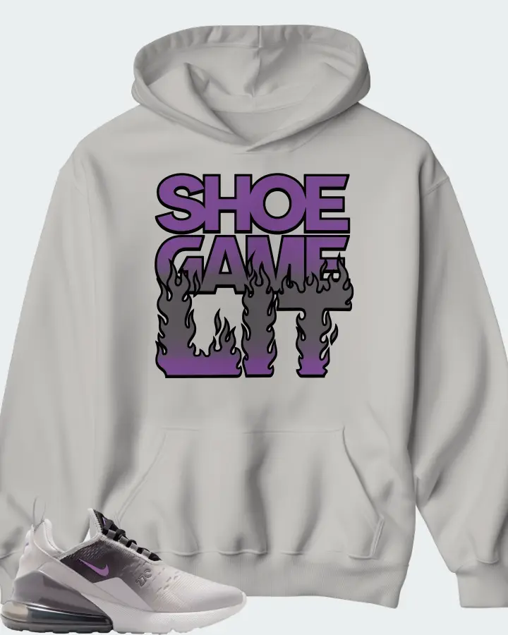 Nike Air Max 270 Photon Dust Bright Violet Matching Hoodie
