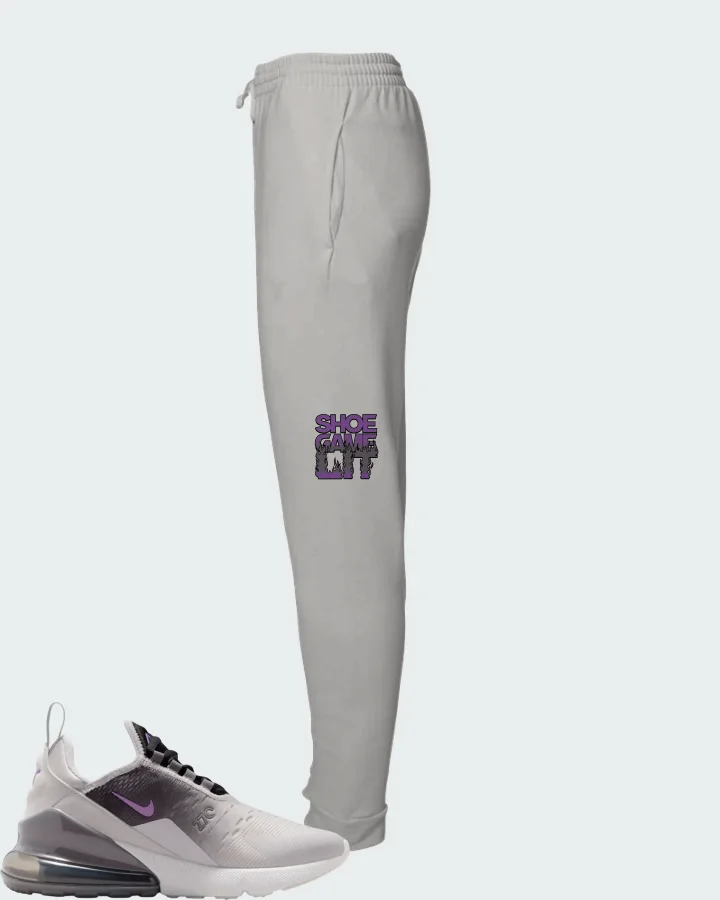 Nike Air Max 270 Photon Dust Bright Violet Matching Joggers