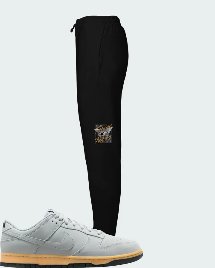 Nike Dunk Low SE Wolf Grey Gum Matching Joggers