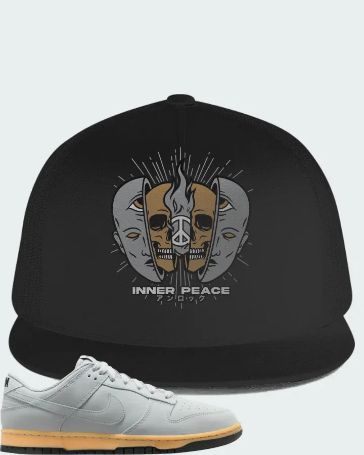 Nike Dunk Low SE Wolf Grey Gum Matching Hat