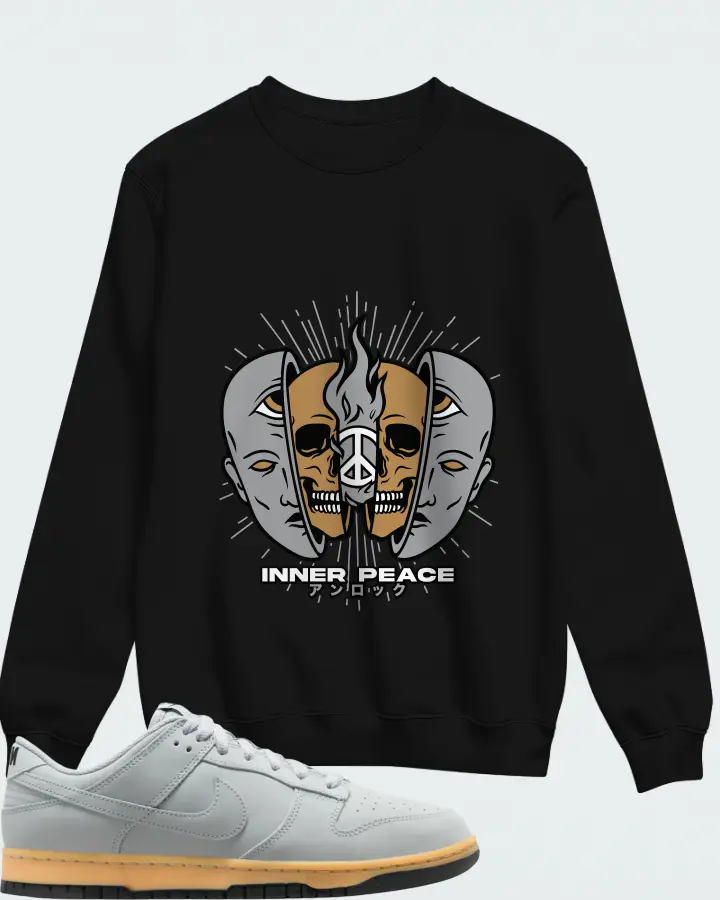 Nike Dunk Low SE Wolf Grey Gum Matching Sweatshirt