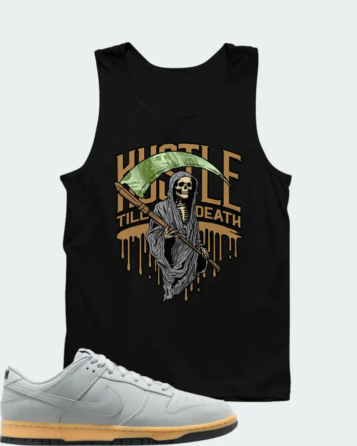 Nike Dunk Low SE Wolf Grey Gum Matching Tank Top