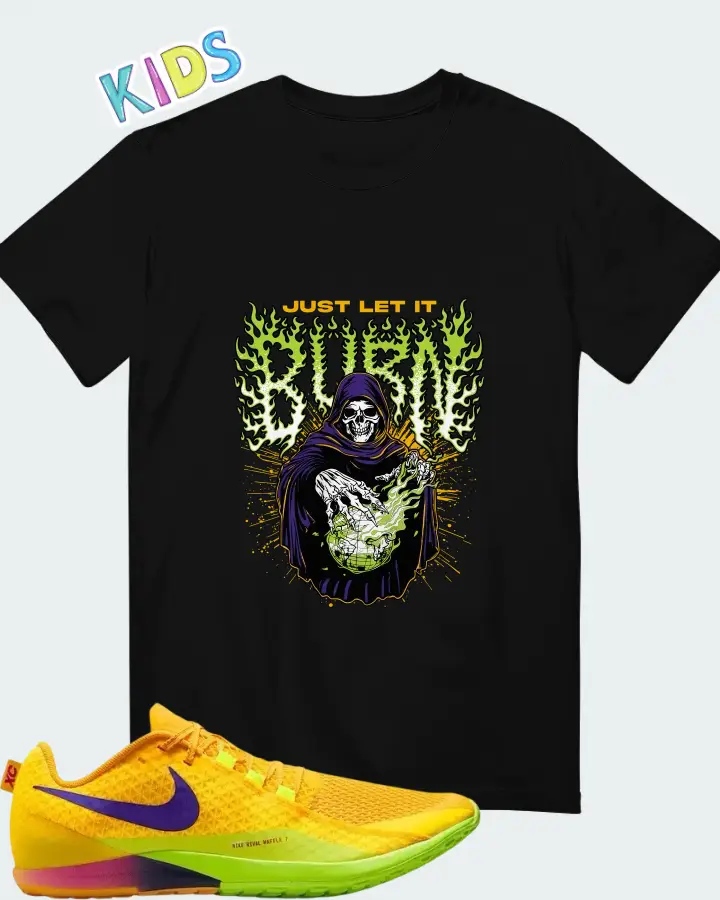 Nike Zoom Rival Waffle 7 Citron Pulse Matching Kid's T-Shirt