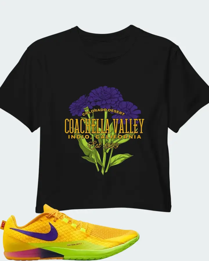Nike Zoom Rival Waffle 7 Citron Pulse Matching Crop Top