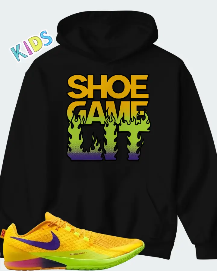 Nike Zoom Rival Waffle 7 Citron Pulse Matching Kid's Hoodie