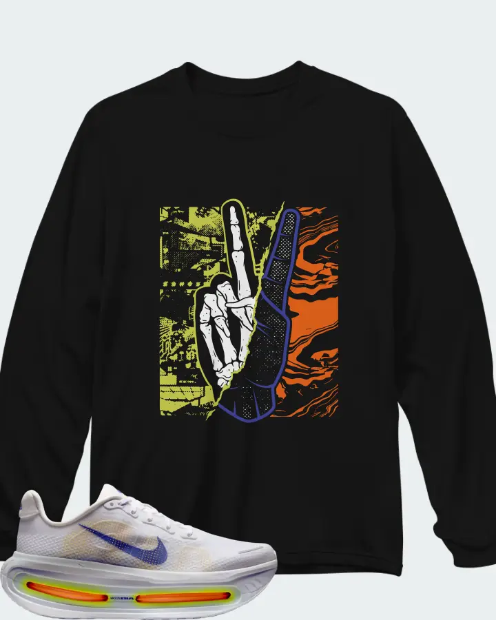 Nike Vomero Premium White Lapis Total Orange Matching Long Sleeve T-Shirt