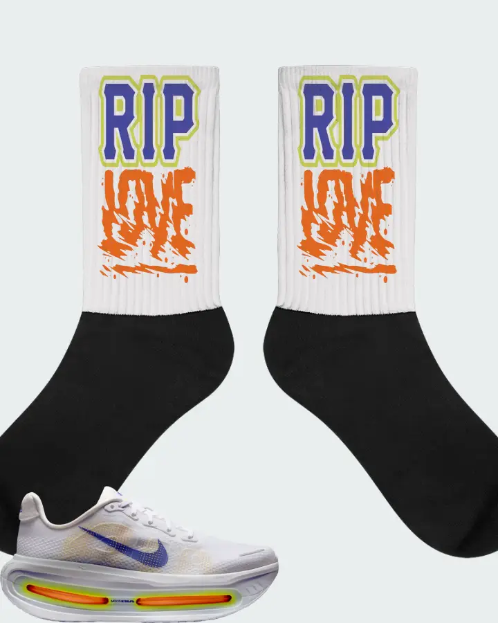 Nike Vomero Premium White Lapis Total Orange Matching Socks