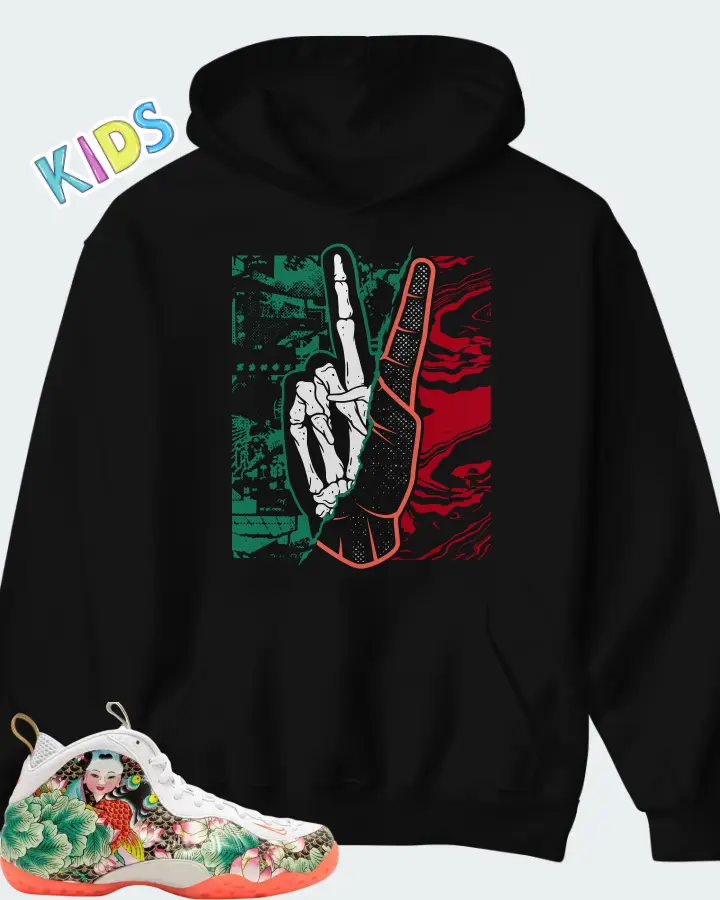 Nike Air Foamposite One Tianjin 2.0 Matching Kid's Hoodie