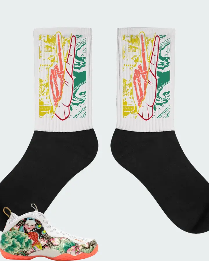 Nike Air Foamposite One Tianjin 2.0 Matching Socks