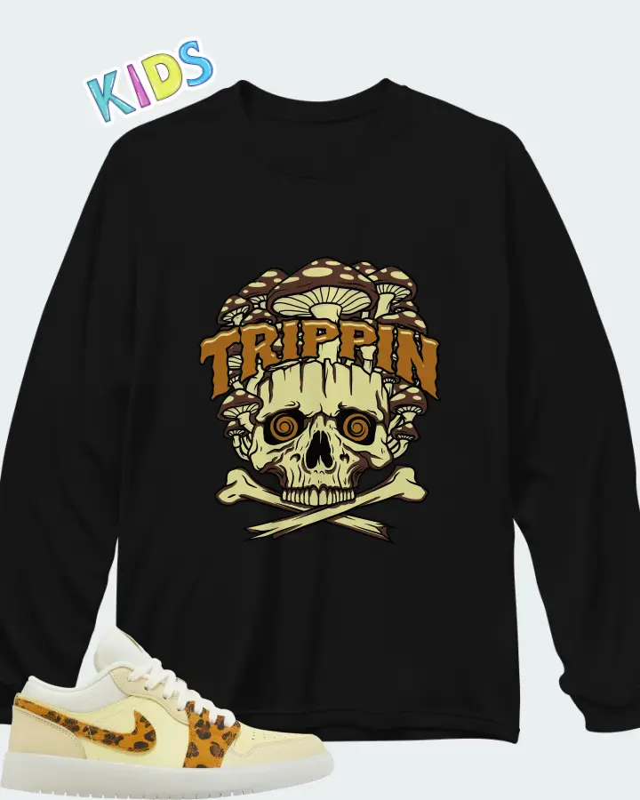 Air Jordan 1 Low SNKRS Day Matching Kid's Long Sleeve T-Shirt