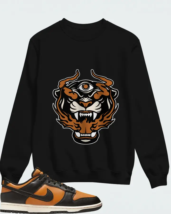 Nike Dunk Low Black Desert Ochre Matching Sweatshirt