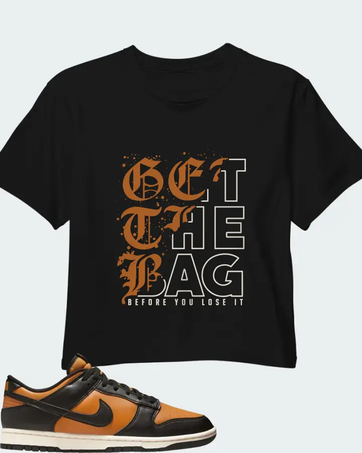 Nike Dunk Low Black Desert Ochre Matching Crop Top