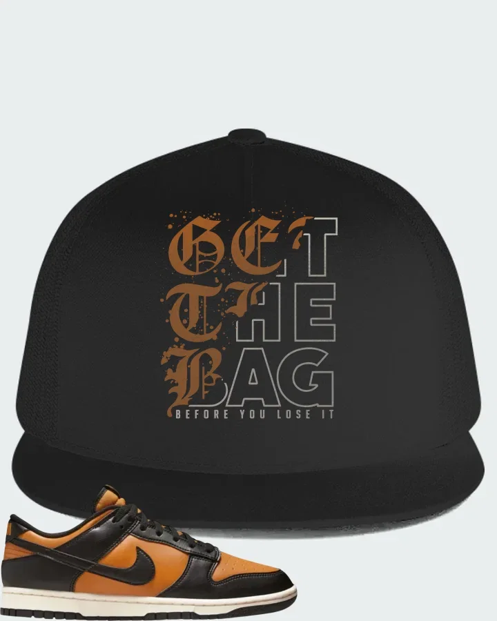 Nike Dunk Low Black Desert Ochre Matching Hat
