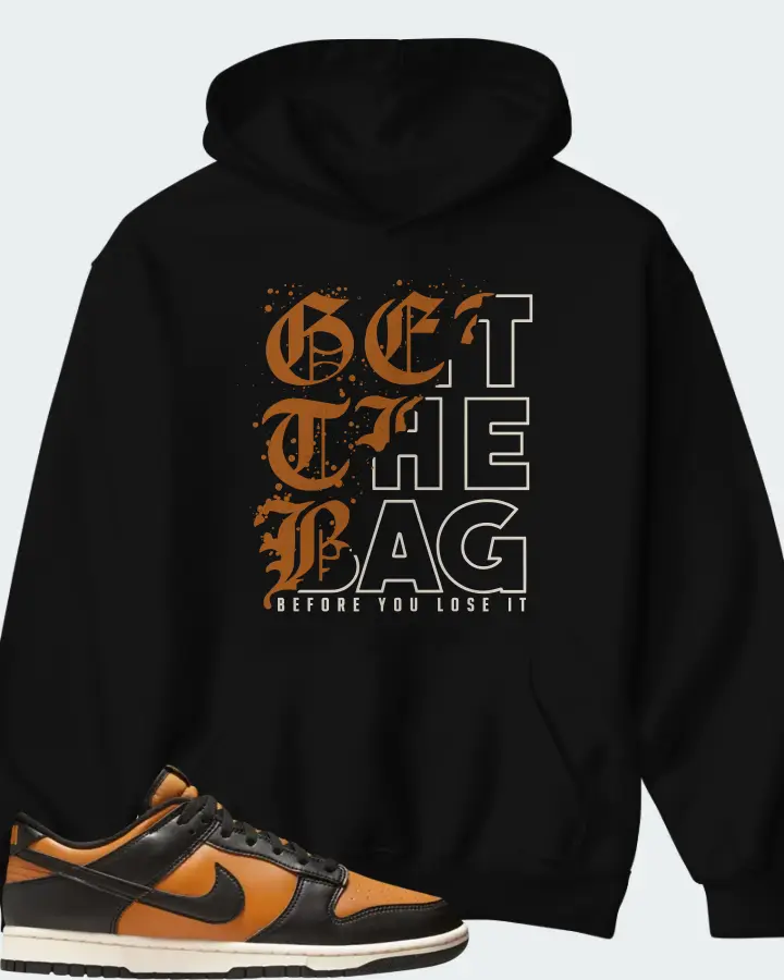 Nike Dunk Low Black Desert Ochre Matching Hoodie