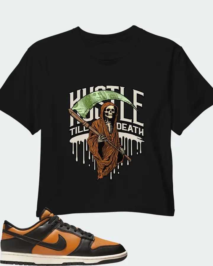 Nike Dunk Low Black Desert Ochre Matching Crop Top