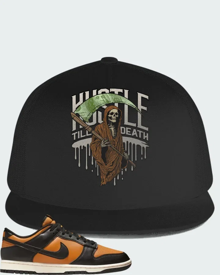 Nike Dunk Low Black Desert Ochre Matching Hat