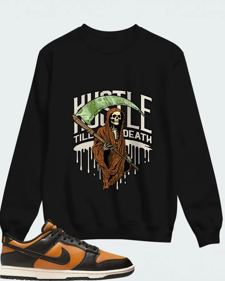 Nike Dunk Low Black Desert Ochre Matching Sweatshirt