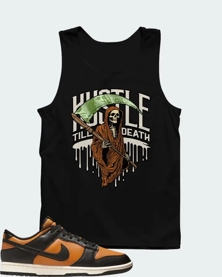 Nike Dunk Low Black Desert Ochre Matching Tank Top