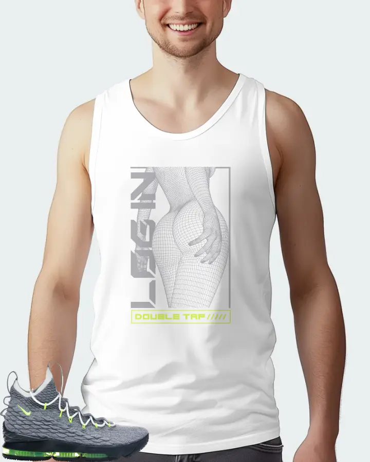 Nike LeBron 15 Sneaker Matching White Tank Top (LOGIN) - View 4
