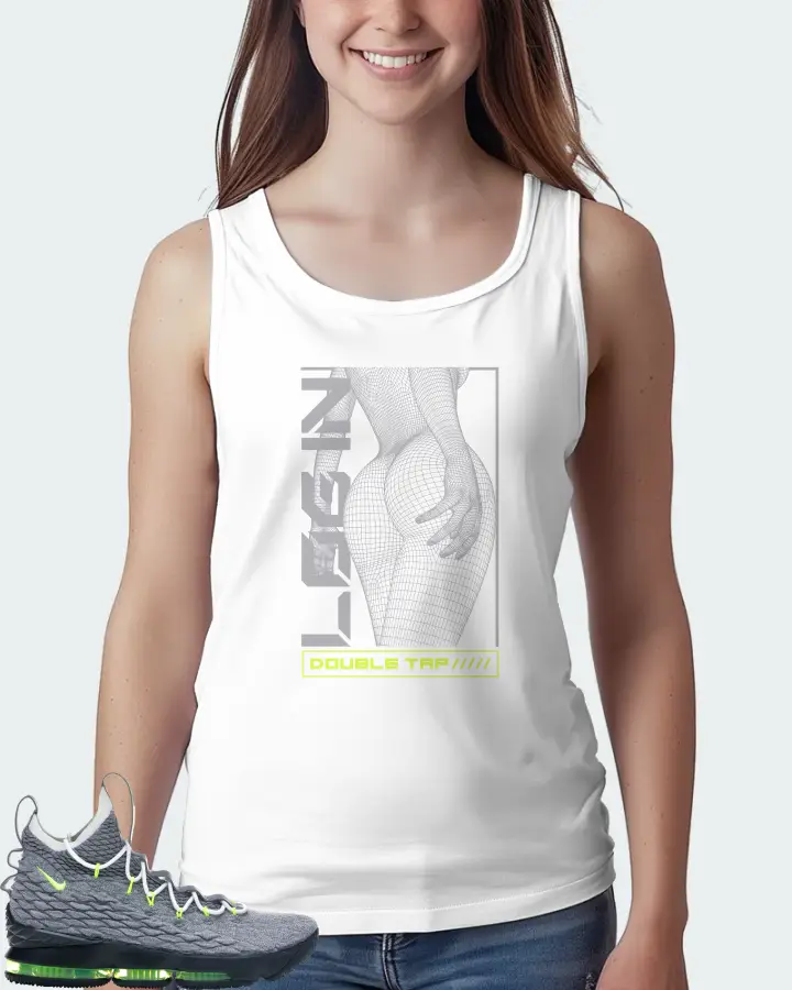 Nike LeBron 15 Sneaker Matching White Tank Top (LOGIN) - View 5