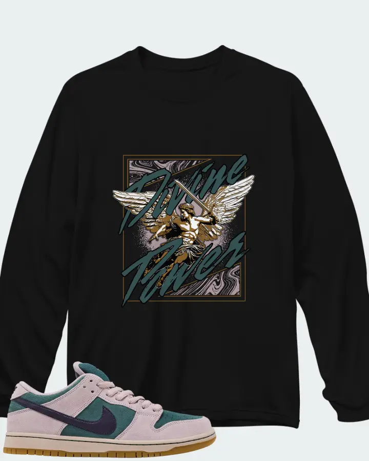 Nike Dunk Low SB Mineral Slate Matching Long Sleeve T-Shirt
