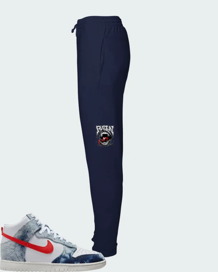 Dunk High Washed Denim Matching Joggers