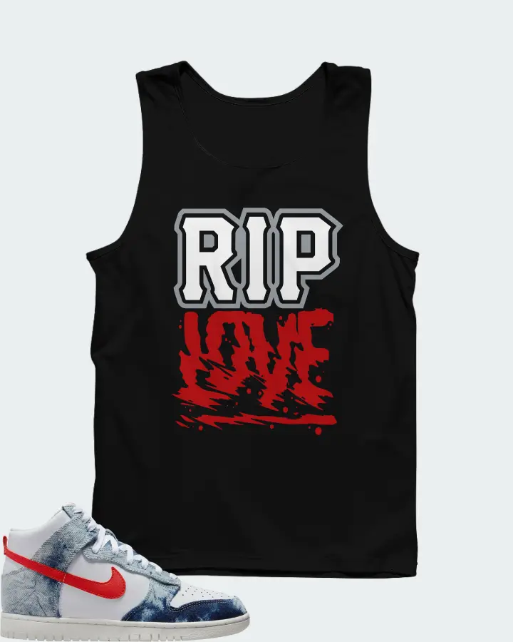 Dunk High Washed Denim Matching Tank Top