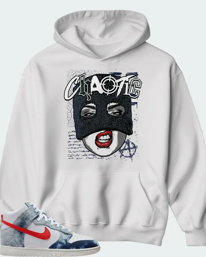 Dunk High Washed Denim Matching Hoodie