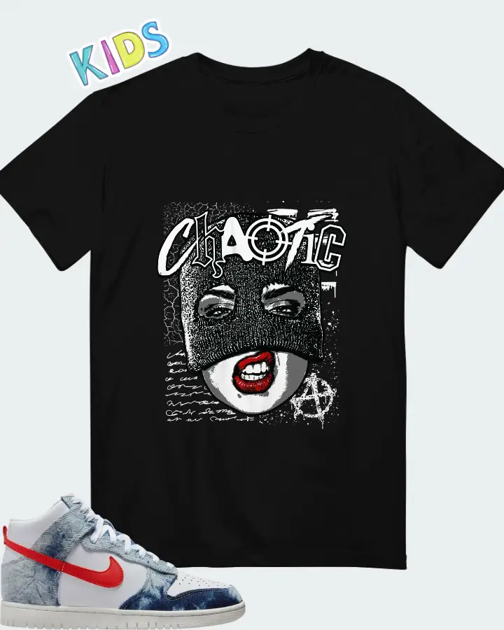Dunk High Washed Denim Matching Kid's T-Shirt
