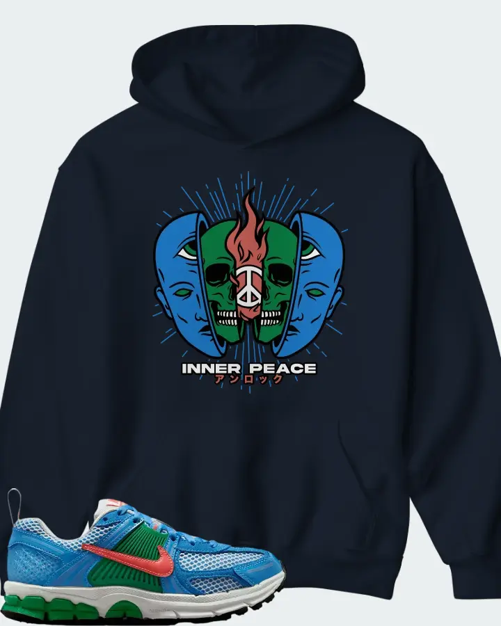 Nike Vomero 5 University Blue Stadium Green Summit White Magic Ember Matching Hoodie