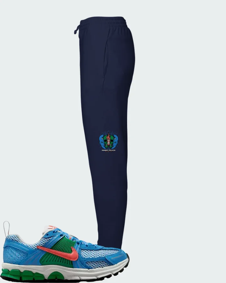 Nike Vomero 5 University Blue Stadium Green Summit White Magic Ember Matching Joggers