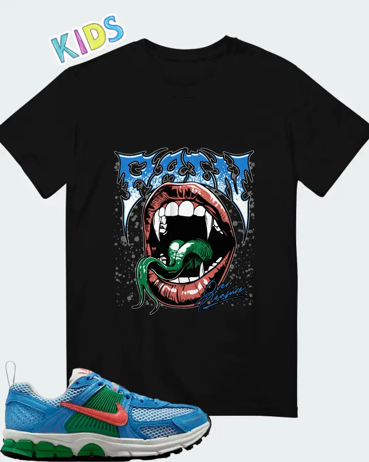 Nike Vomero 5 University Blue Stadium Green Summit White Magic Ember Matching Kid's T-Shirt