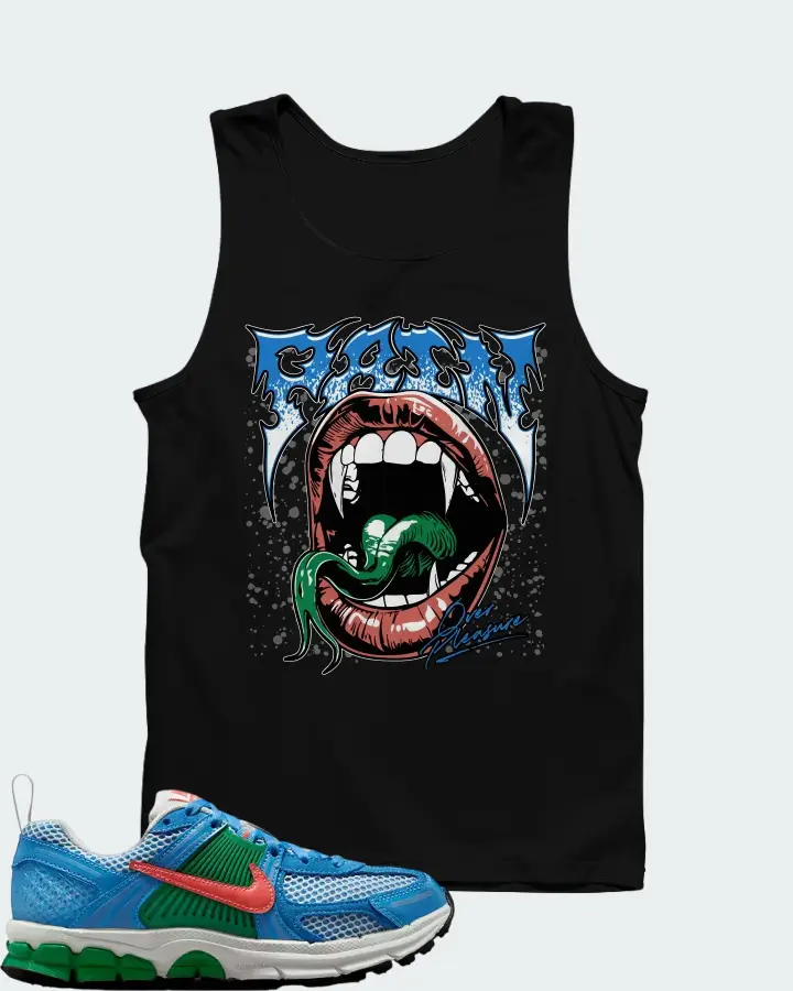Nike Vomero 5 University Blue Stadium Green Summit White Magic Ember Matching Tank Top