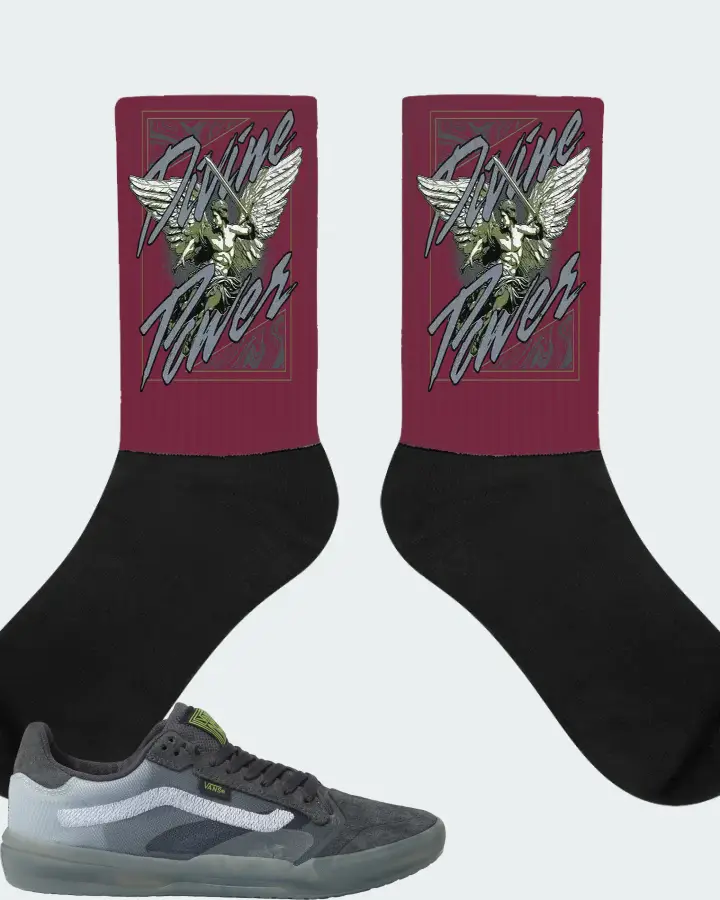 Socks in Maroon