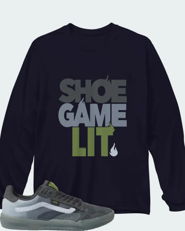 Vans EVDNT UltimateWaffle Sneaker Matching Navy Long Sleeve T-Shirt - Shoe Game Lit Classic